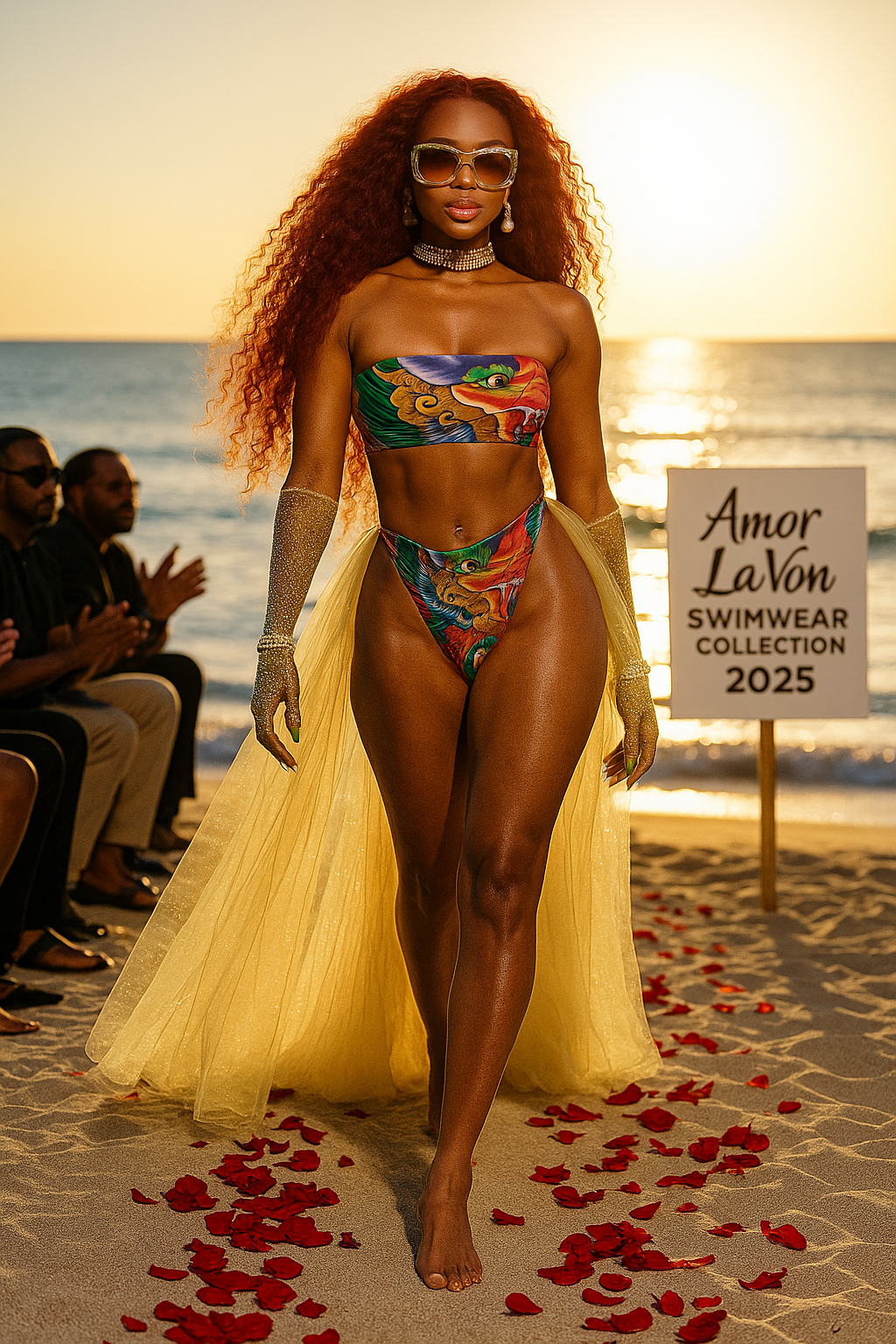 Amor Lavon "Hottie" Recycled bandeau bikini