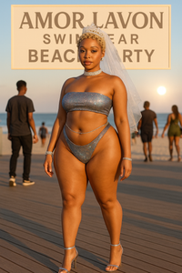 Amor Lavon "Bling Bling" Recycled bandeau bikini