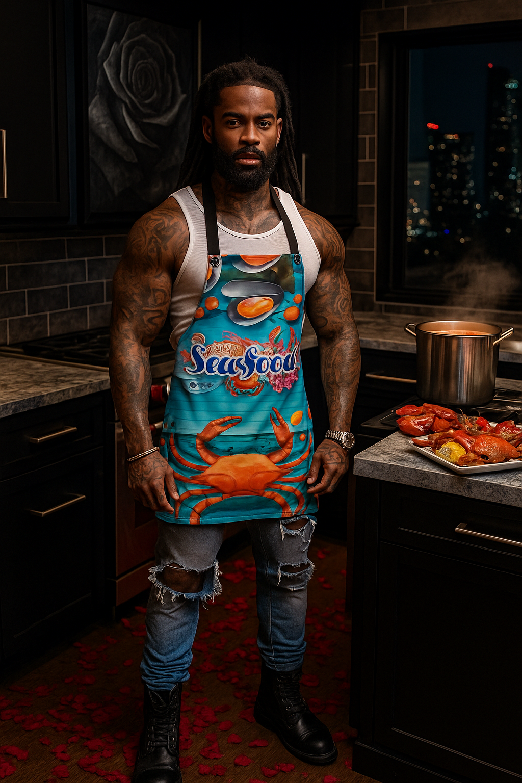 Amor Lavon "Seafood Ready" Apron