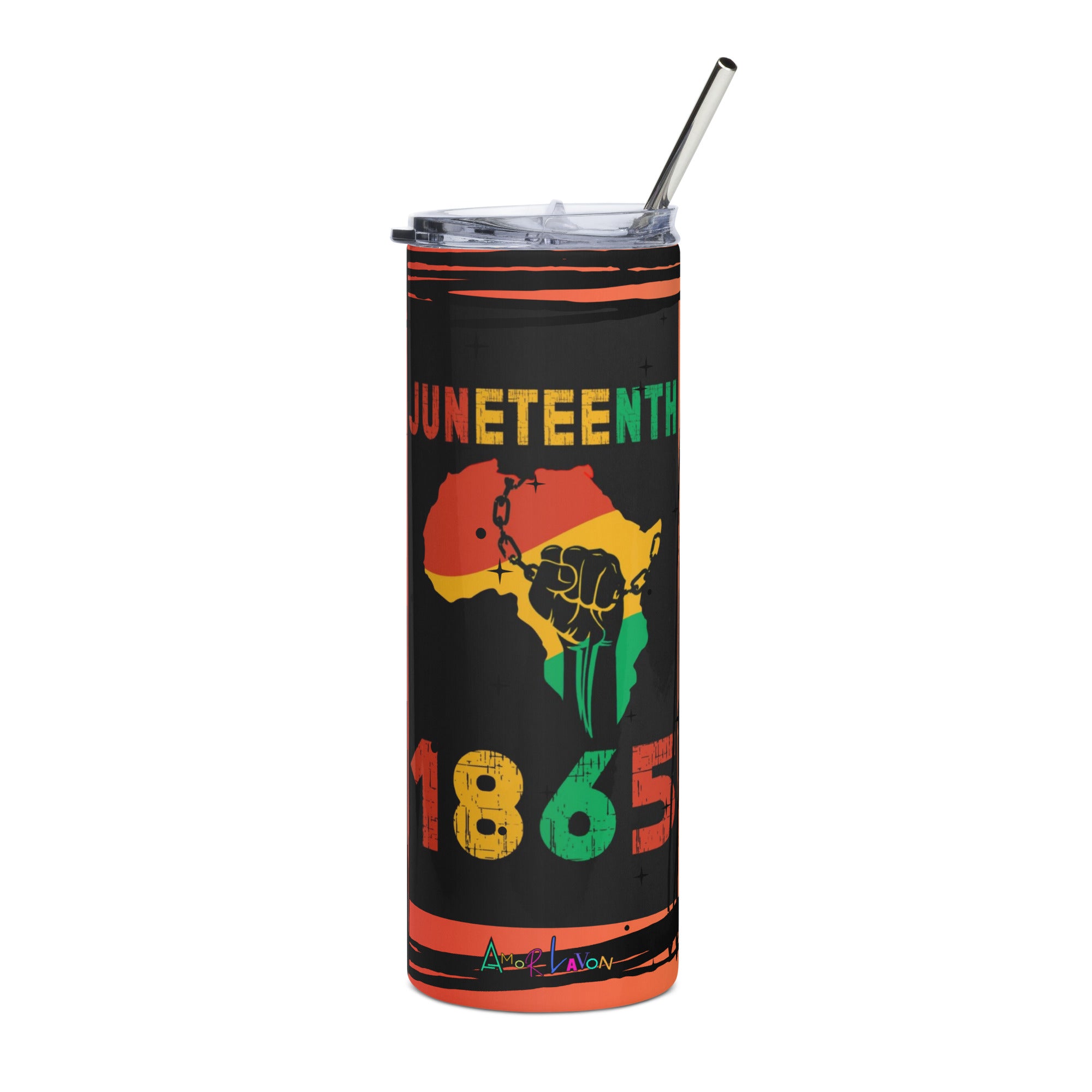 Amor Lavon Juneteenth Stainless steel tumbler