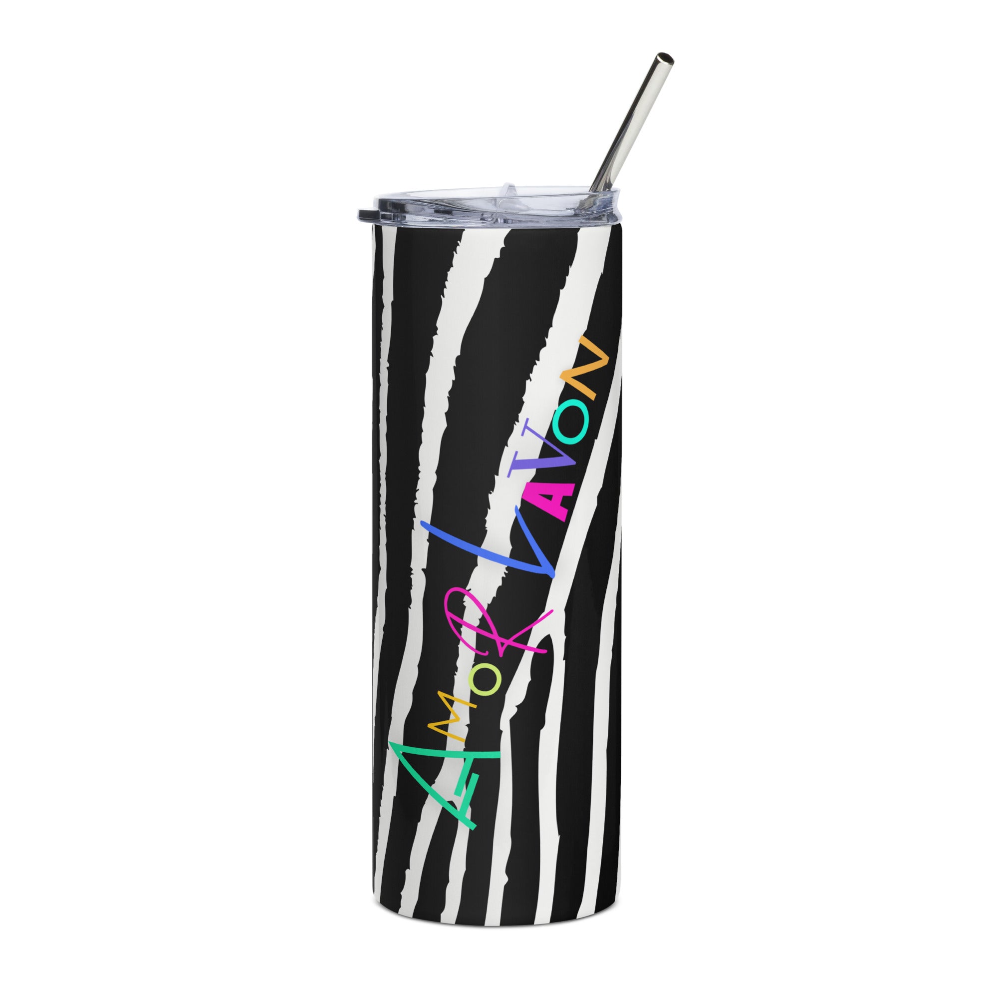 Amor Lavon Striped Beauty Stainless steel tumbler