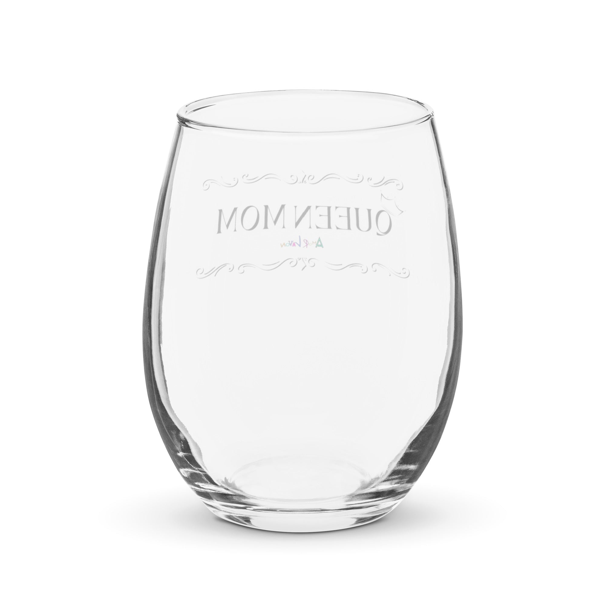 Amor Lavon "Queen Mom" Stemless wine glass