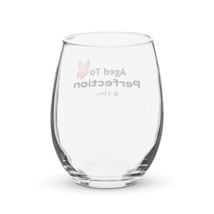 Amor Lavon "Aged To Perfection" Stemless wine glass