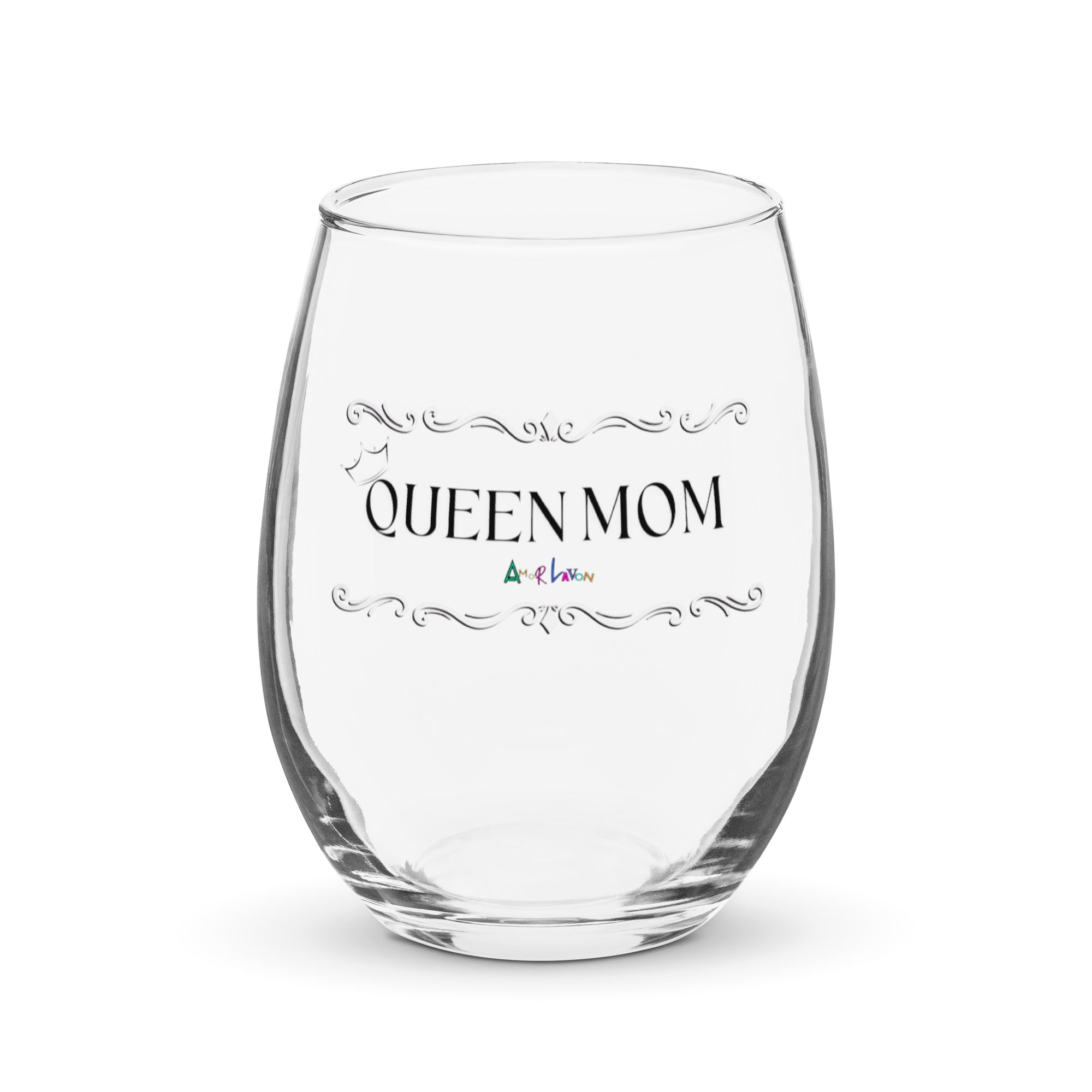 Amor Lavon "Queen Mom" Stemless wine glass