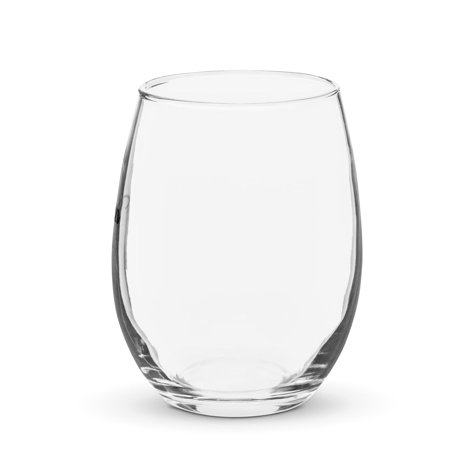 "His Queen" Stemless wine glass