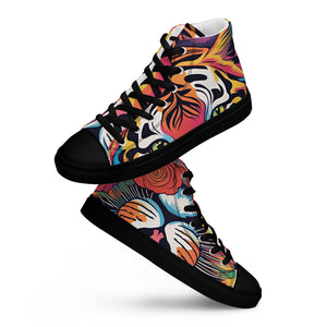 Amor Lavon Tiger Stripes Women’s high top canvas shoes