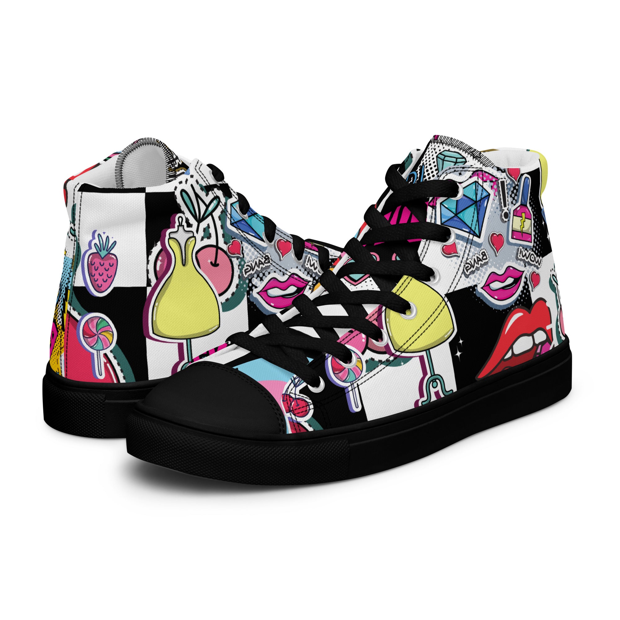 Amor Lavon Fashionista Women’s high top canvas shoes