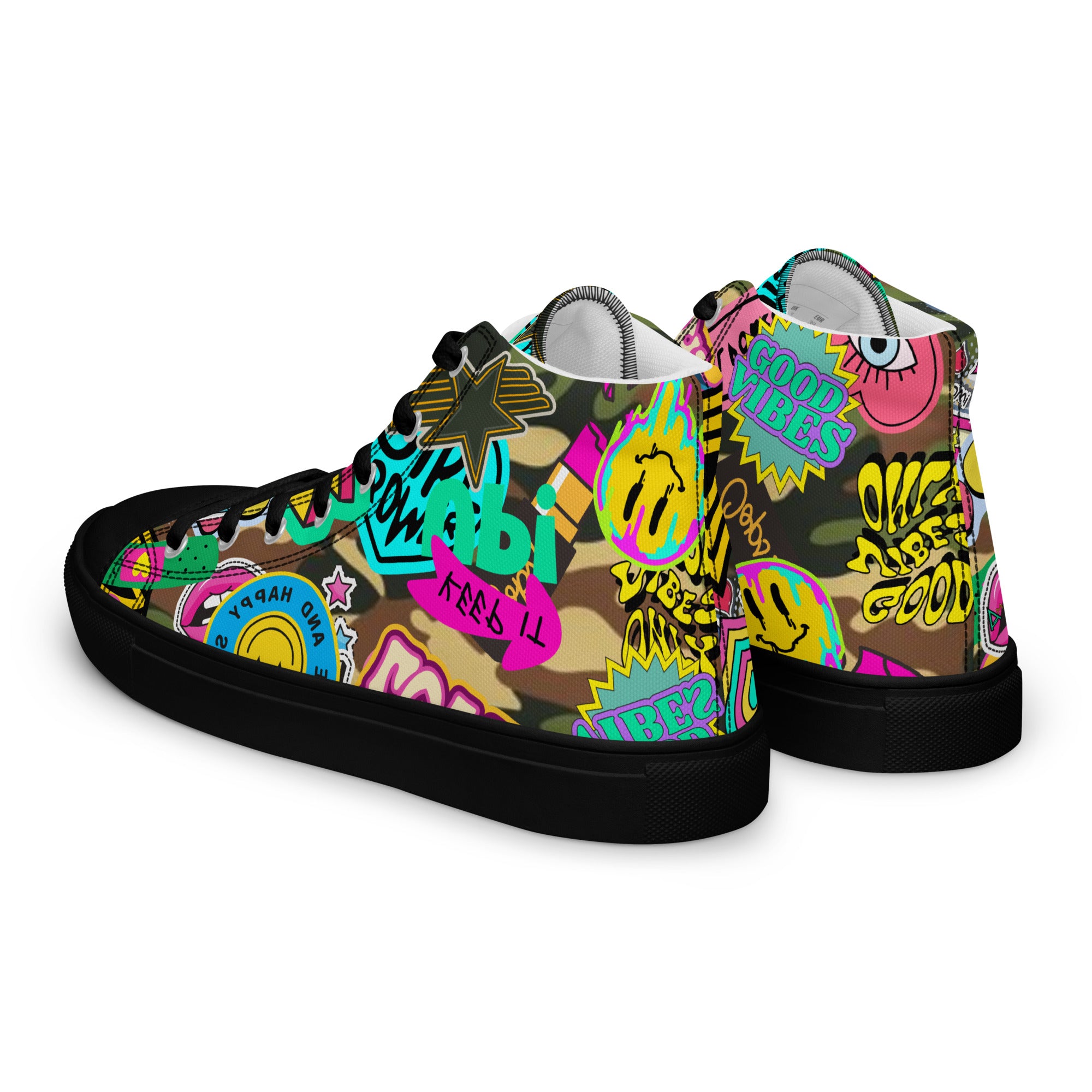 Amor Lavon Strong & Fierce Women’s high top canvas shoes