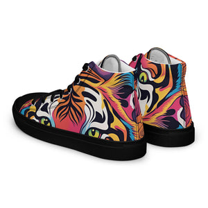 Amor Lavon Tiger Stripes Women’s high top canvas shoes