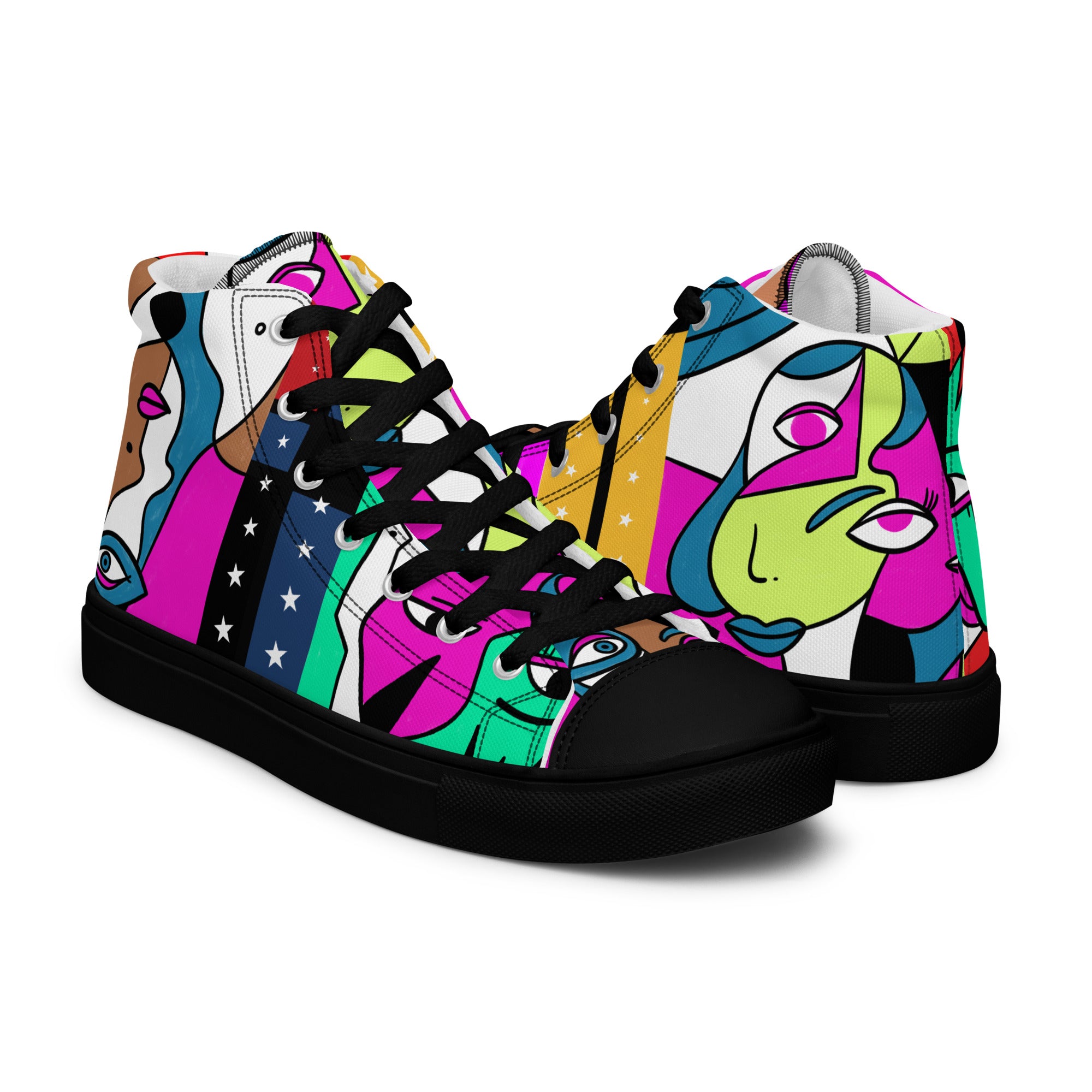 Amor Lavon Art Women’s high top canvas shoes