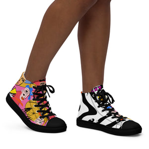 Amor Lavon She The Goat Women’s high top canvas shoes