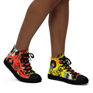 Amor Lavon Queen Inspired Women’s high top canvas shoes