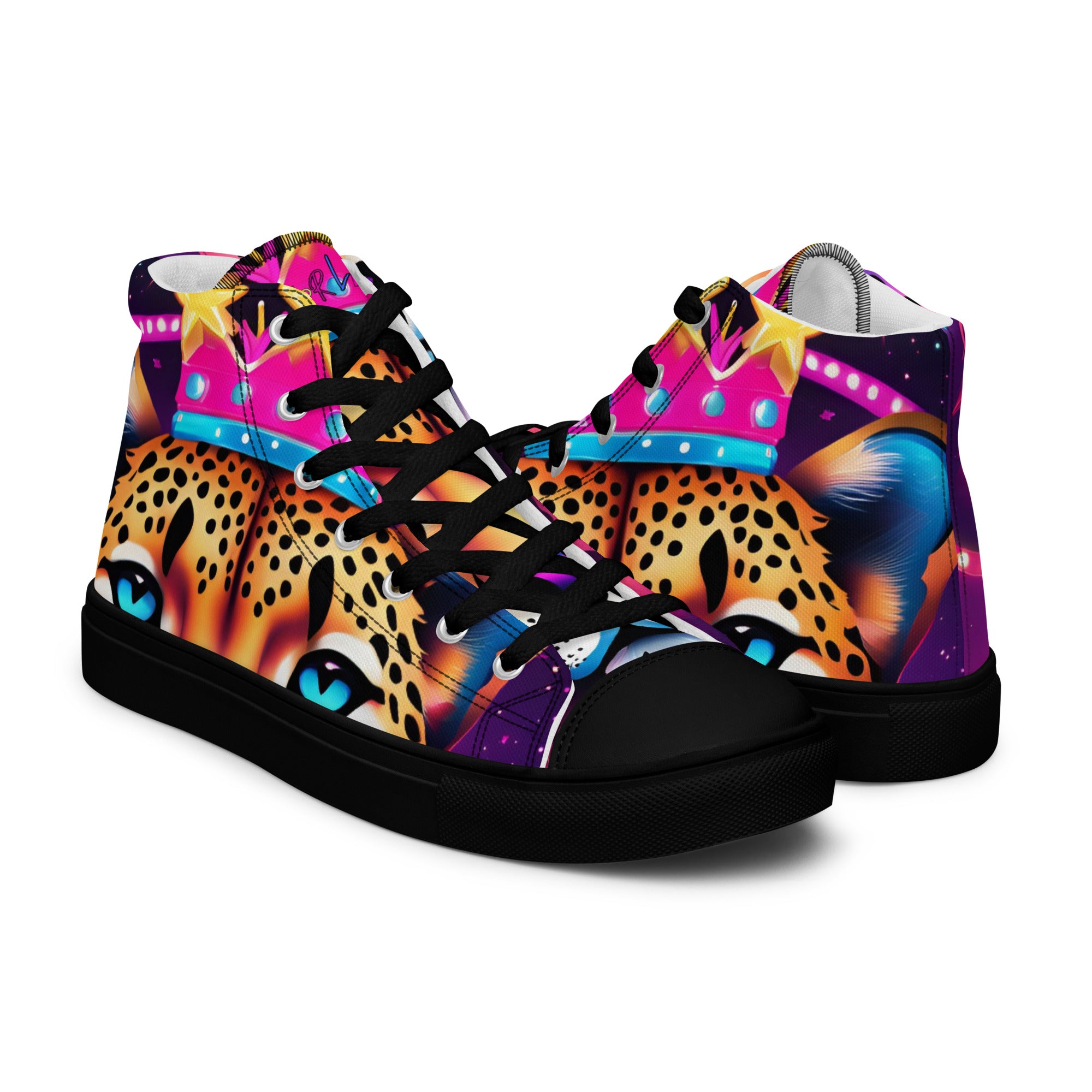 Amor Lavon Hear Me Roar Women’s high top canvas shoes