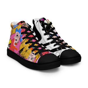 Amor Lavon She The Goat Women’s high top canvas shoes