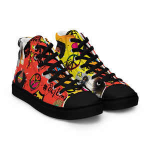 Amor Lavon Queen Inspired Women’s high top canvas shoes