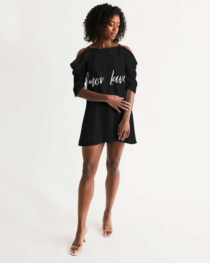Women's Open Shoulder A-Line Dress