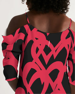 Women's Open Shoulder A-Line Dress