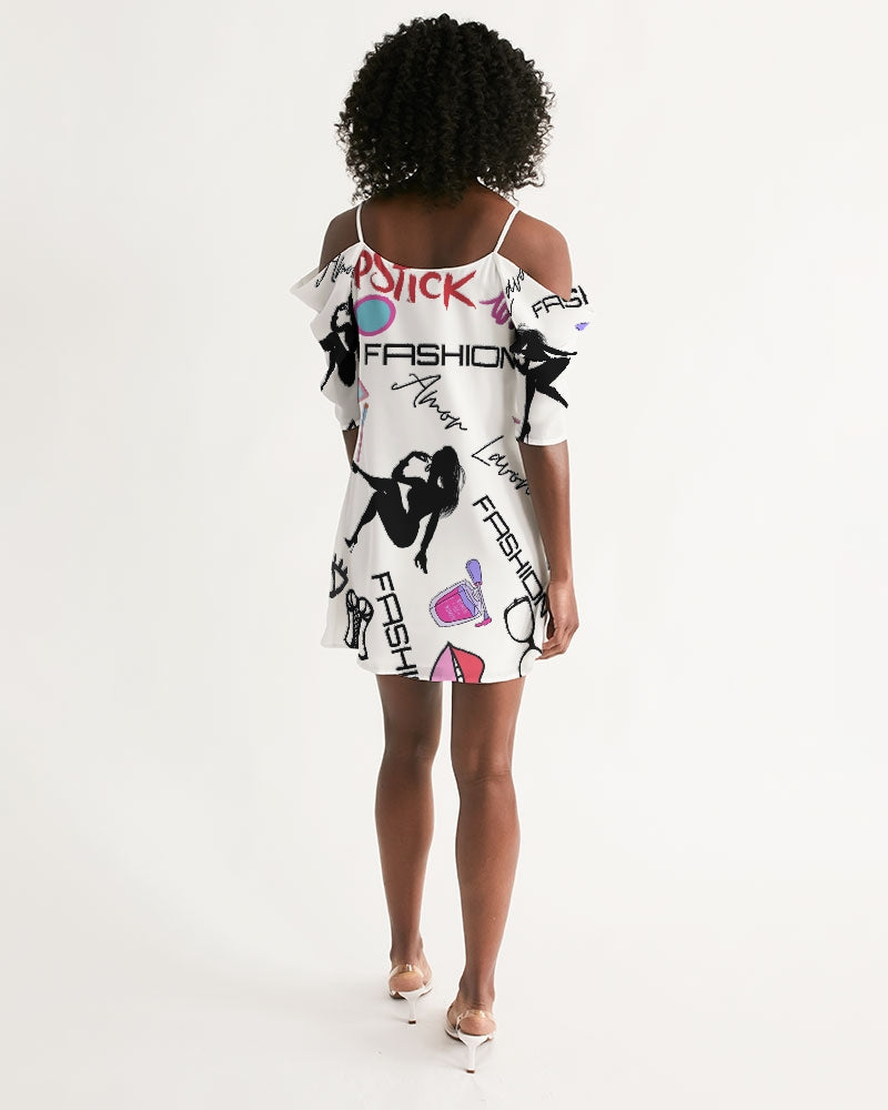 Women's Open Shoulder A-Line Dress