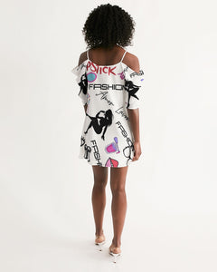 Women's Open Shoulder A-Line Dress