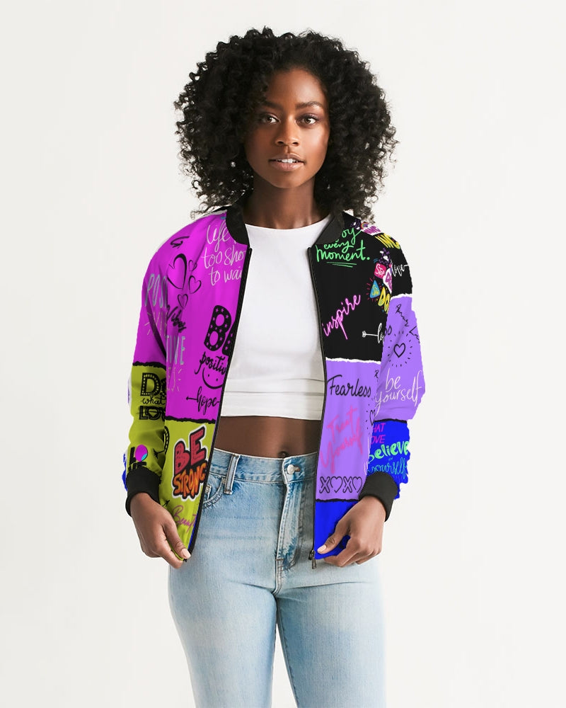 Amor Lavon Be Yourself Collection Women's Bomber Jacket