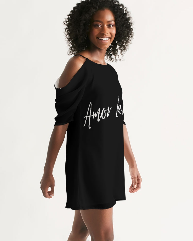 Women's Open Shoulder A-Line Dress