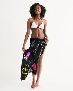 Amor Lavon She Painted Down Collection Swim Cover Up