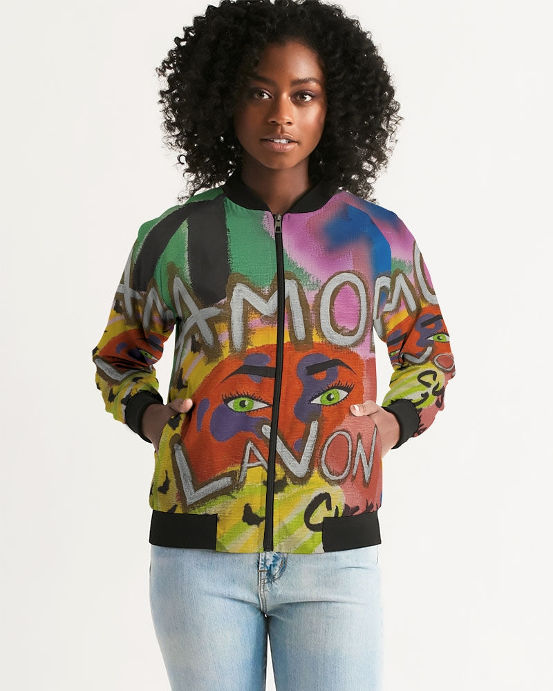 Amor Lavon Limited " Piere Devon" Collection Women's Bomber Jacket