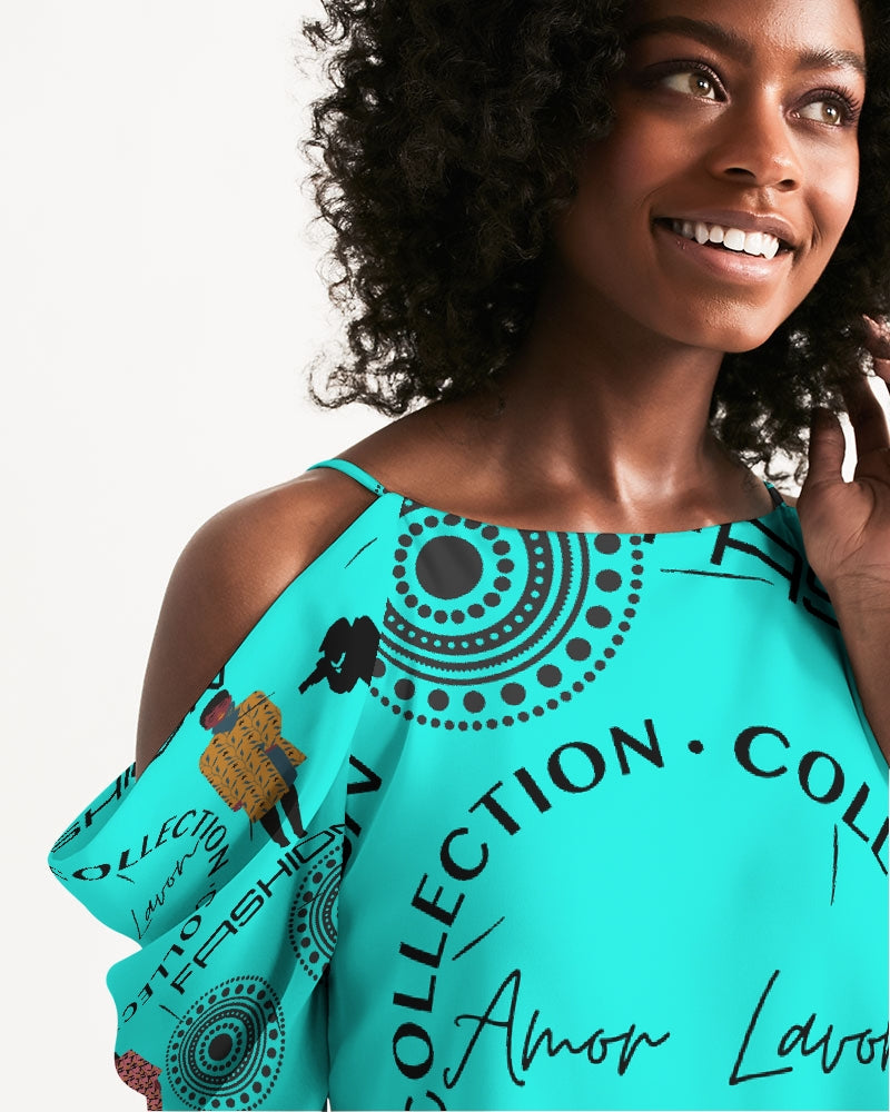 Women's Open Shoulder A-Line Dress