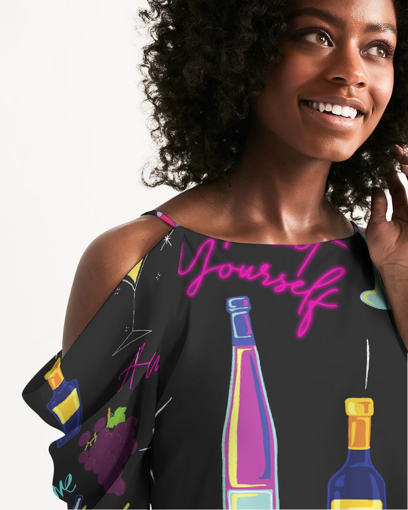 Women's Open Shoulder A-Line Dress