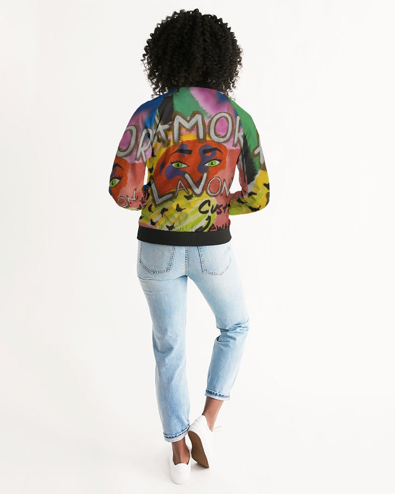 Amor Lavon Limited " Piere Devon" Collection Women's Bomber Jacket