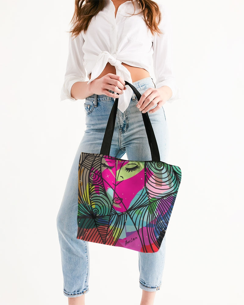 Amor Lavon "Roslyn" Canvas Zip Tote