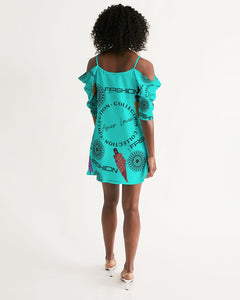 Women's Open Shoulder A-Line Dress