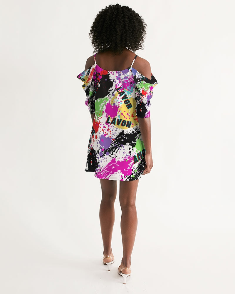 Women's Open Shoulder A-Line Dress