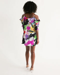 Women's Open Shoulder A-Line Dress
