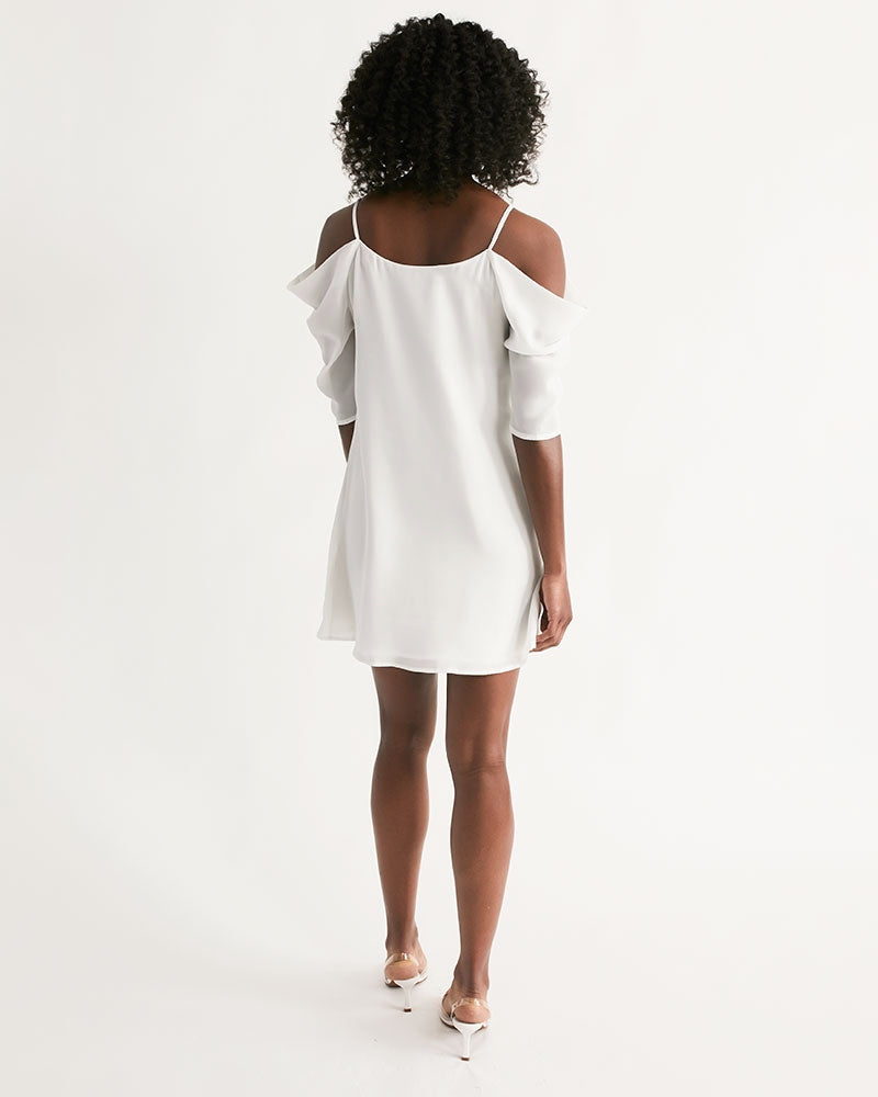 Women's Open Shoulder A-Line Dress