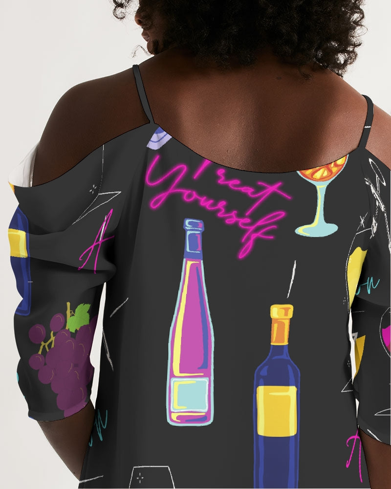 Women's Open Shoulder A-Line Dress
