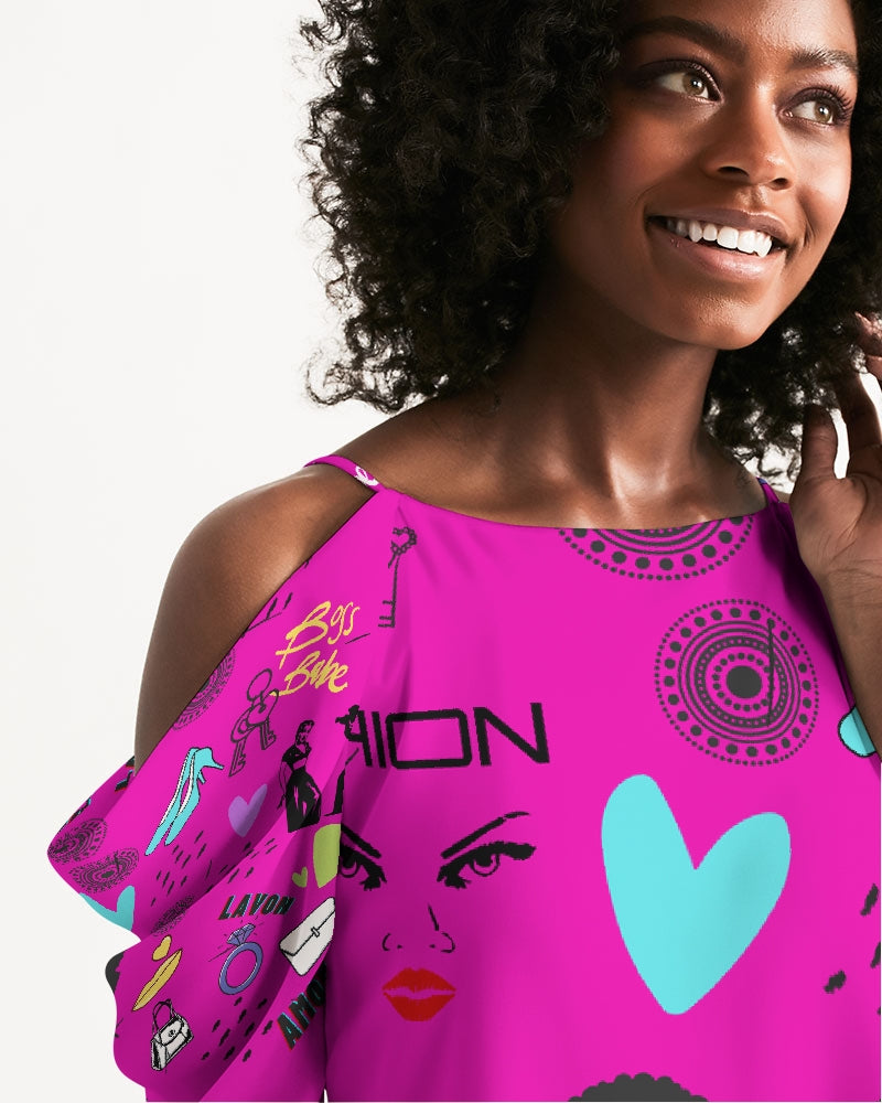 Women's Open Shoulder A-Line Dress