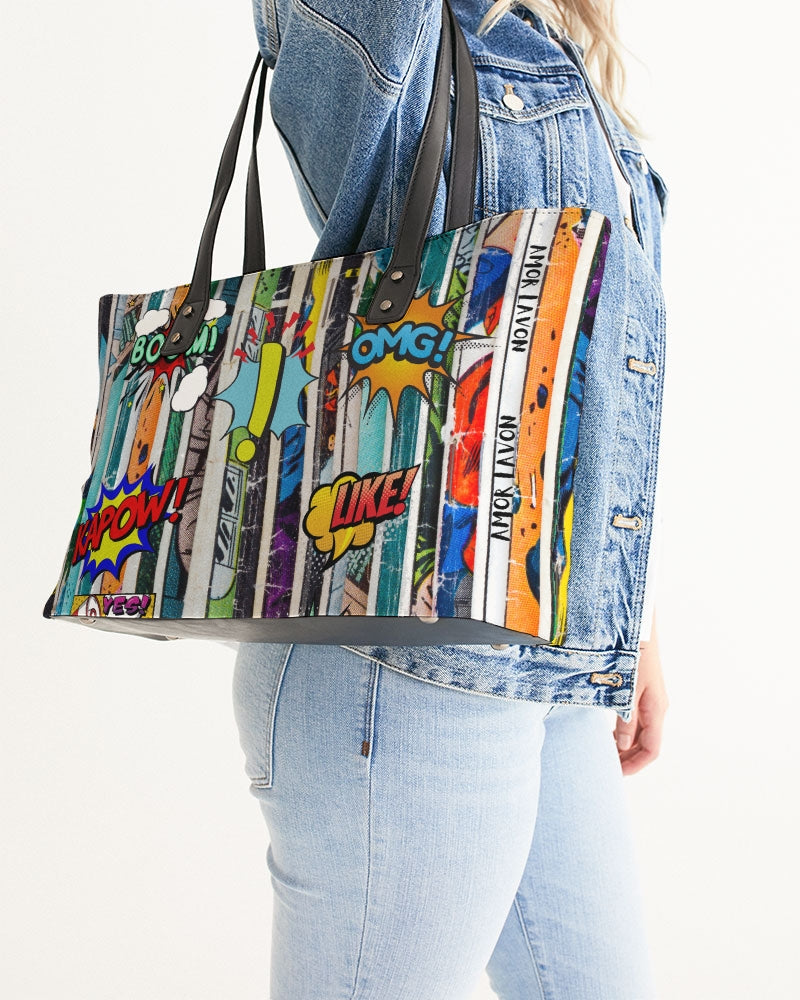 Amor Lavon Here Comes The Boom Pow Collection Stylish Tote