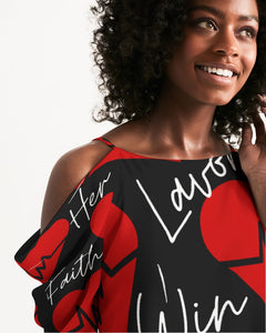 Women's Open Shoulder A-Line Dress