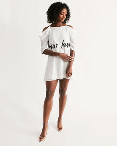 Women's Open Shoulder A-Line Dress