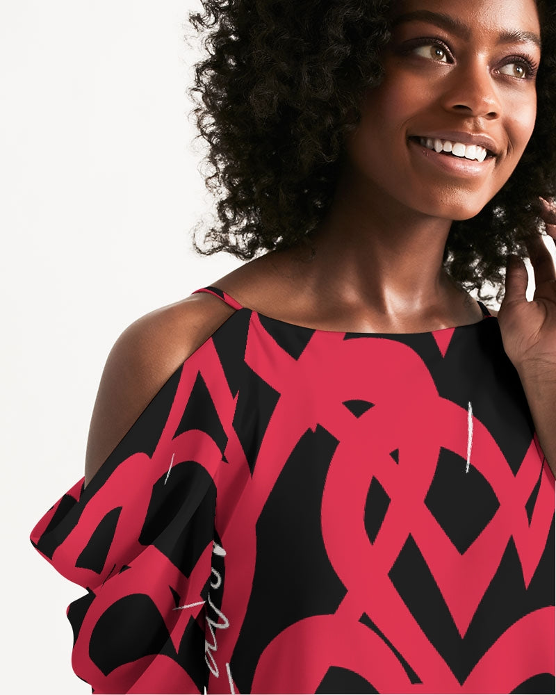 Women's Open Shoulder A-Line Dress