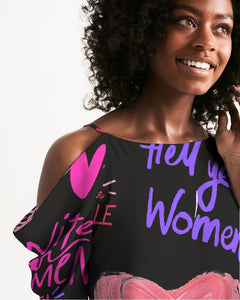 Women's Open Shoulder A-Line Dress