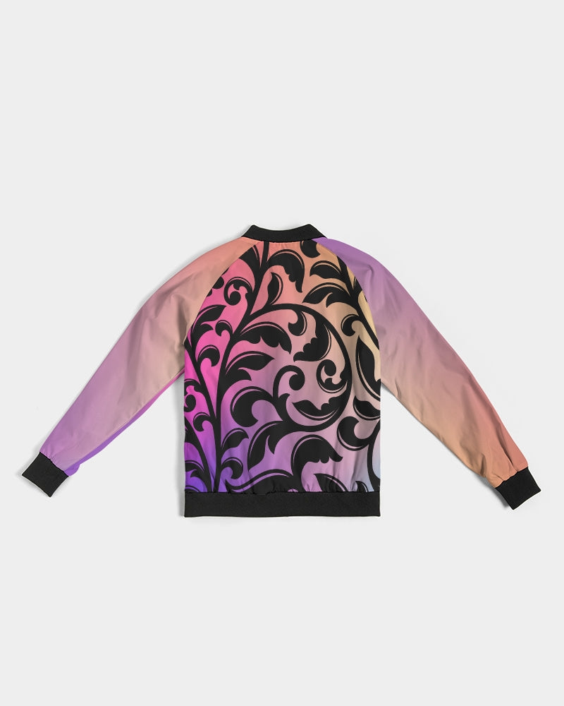 Amor Lavon Gradient Vine Collection Women's Bomber Jacket