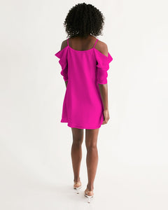 Women's Open Shoulder A-Line Dress