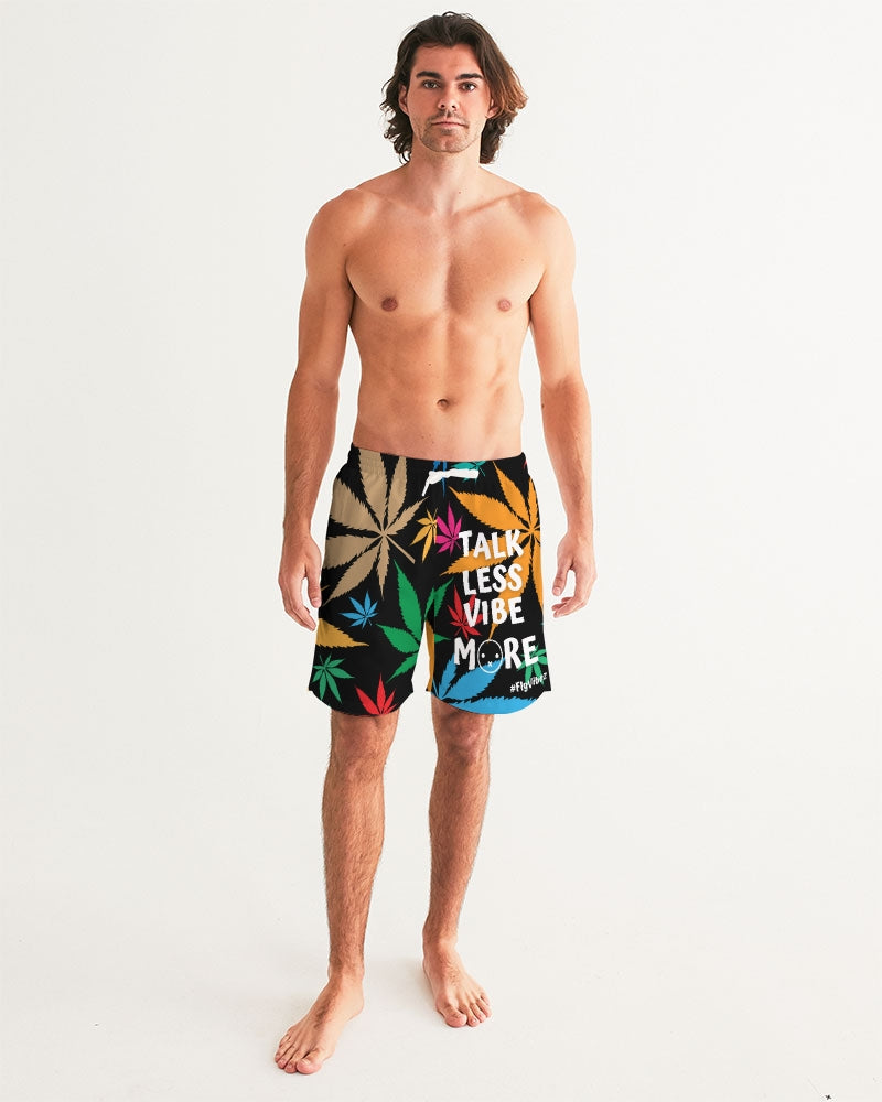 TALK LESS VIBE MORE (Za 1) Men's Swim Trunk