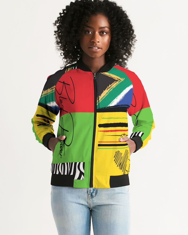 Amor Lavon Live Free Collection Women's Bomber Jacket