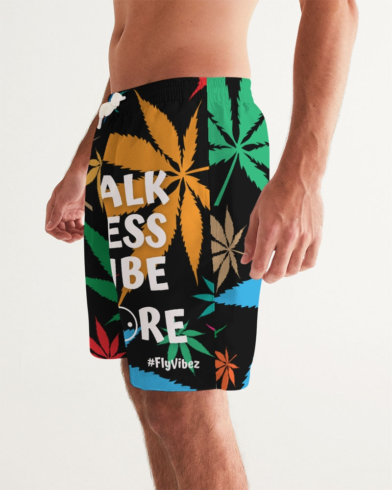 TALK LESS VIBE MORE (Za 1) Men's Swim Trunk