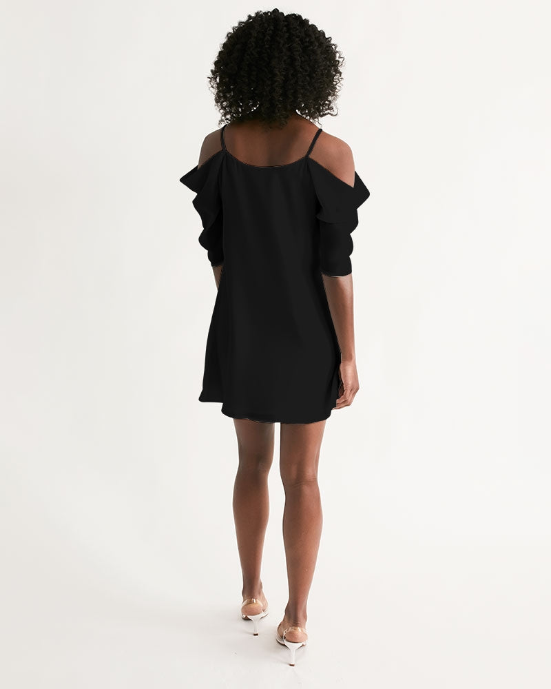 Women's Open Shoulder A-Line Dress