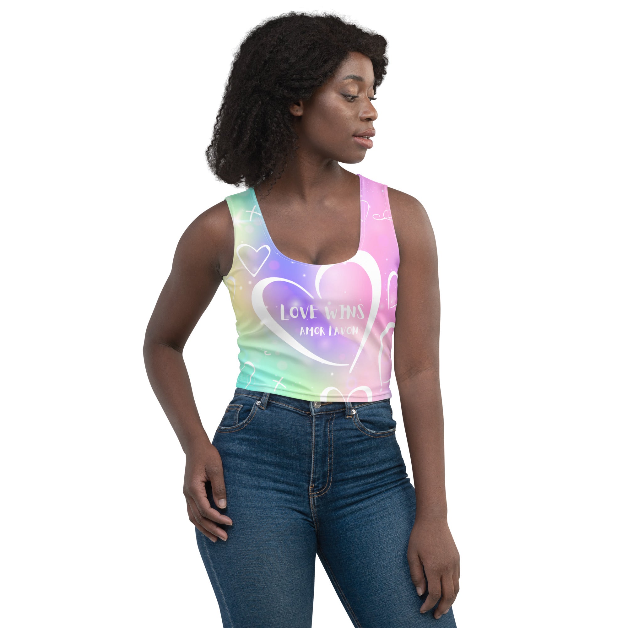 Amor Lavon Love Crop Top