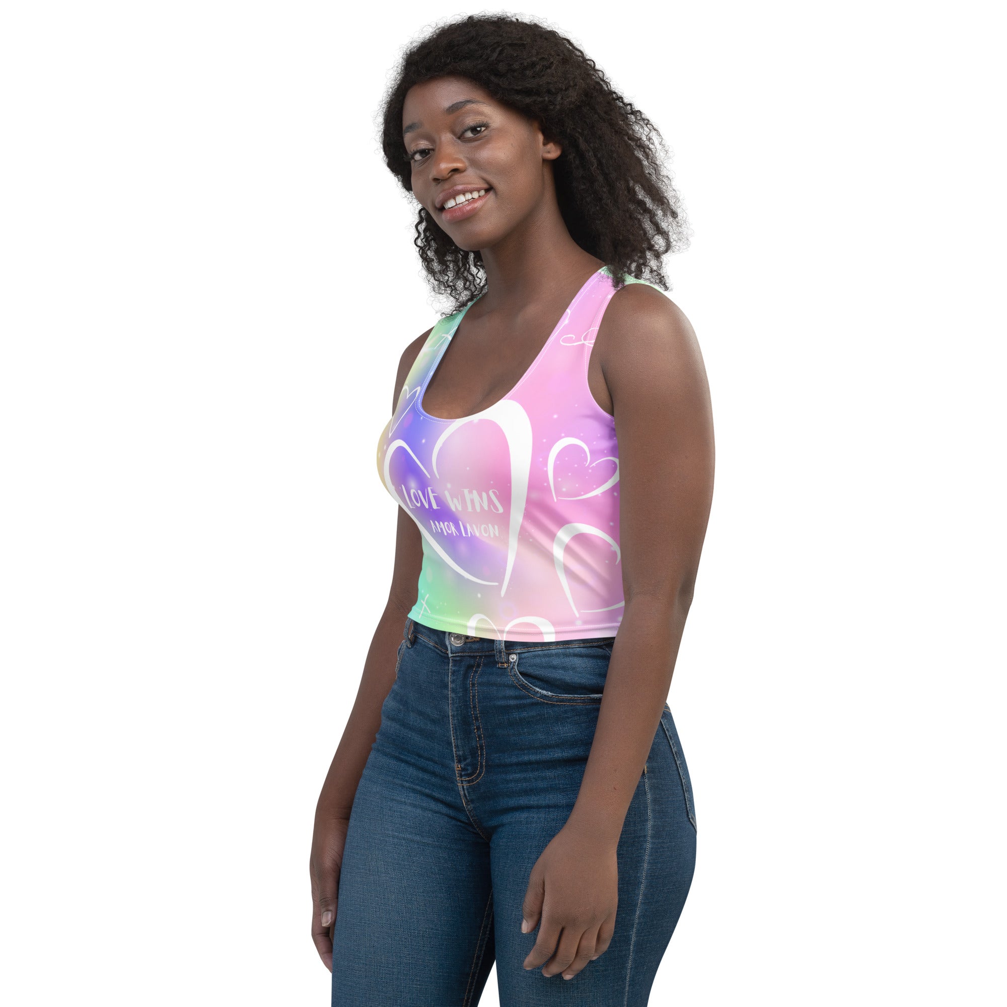 Amor Lavon Love Crop Top